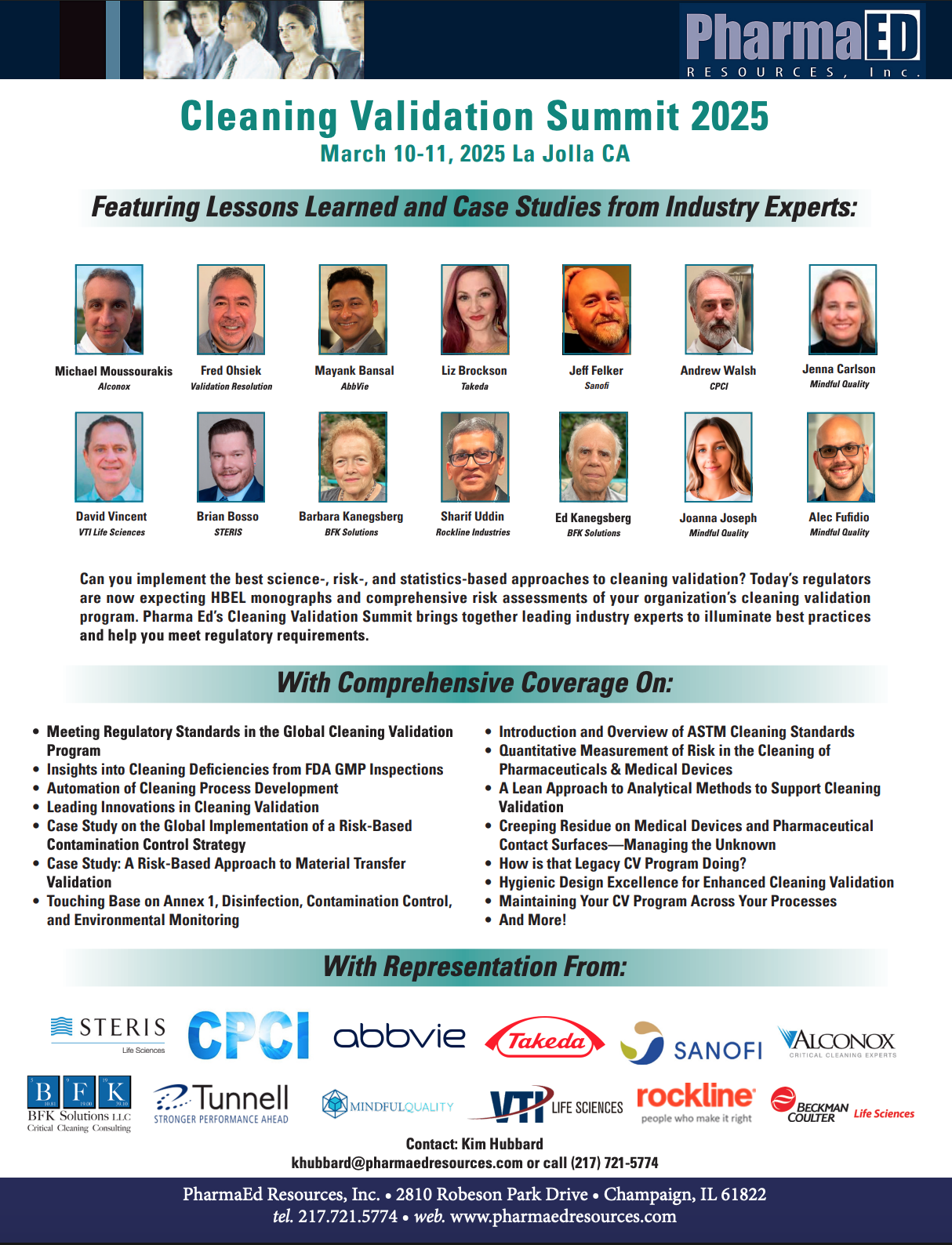 Cleaning Validation Summit 2025