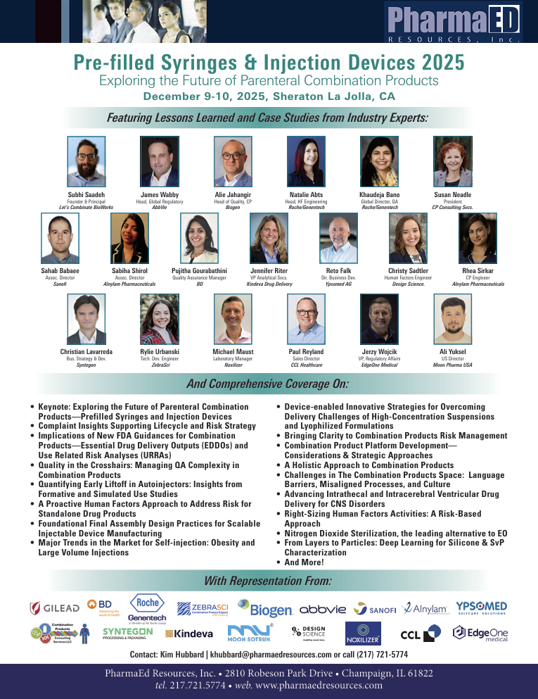 Pre-filled Syringes & Injection Devices Forum 2025